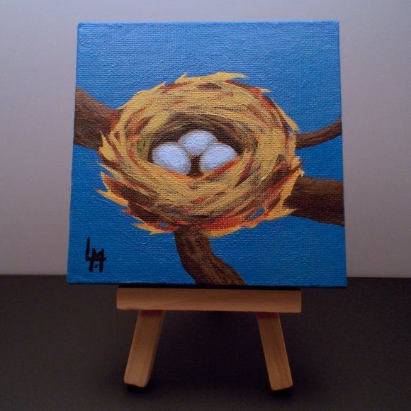 Acrylic Painting - Bird Nest - Picture 2 of 5